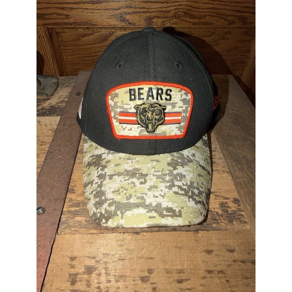 Chicago Bears New Era 39Thirty M/L‎ Salute To Service GSH Hat Team Issued
